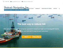 Tablet Screenshot of duttonnav.com